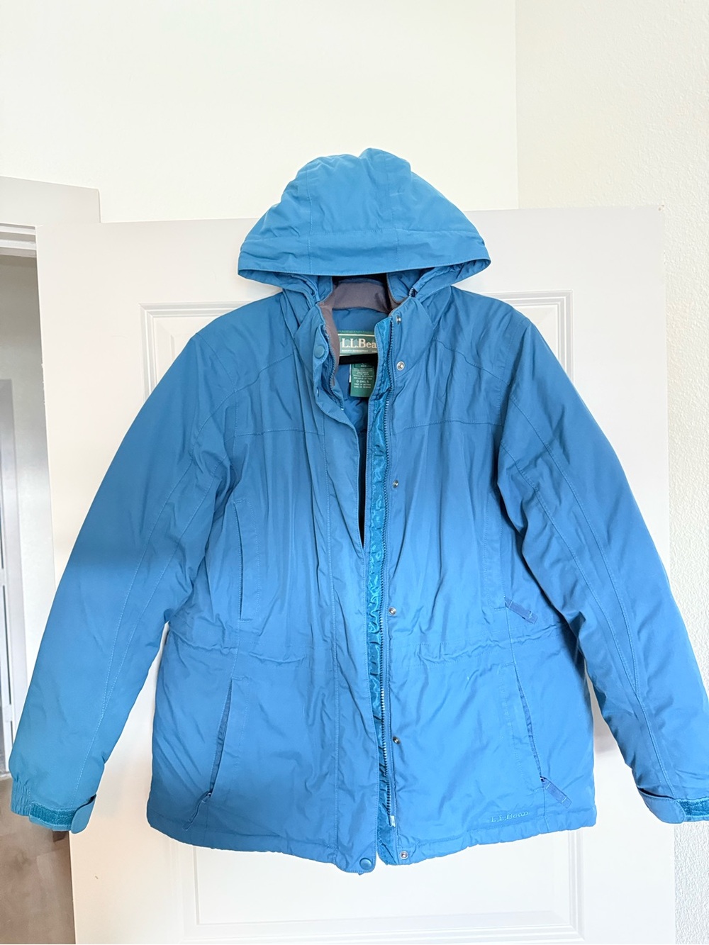 L.L. Bean Women's Blue Hooded Winter Jacket